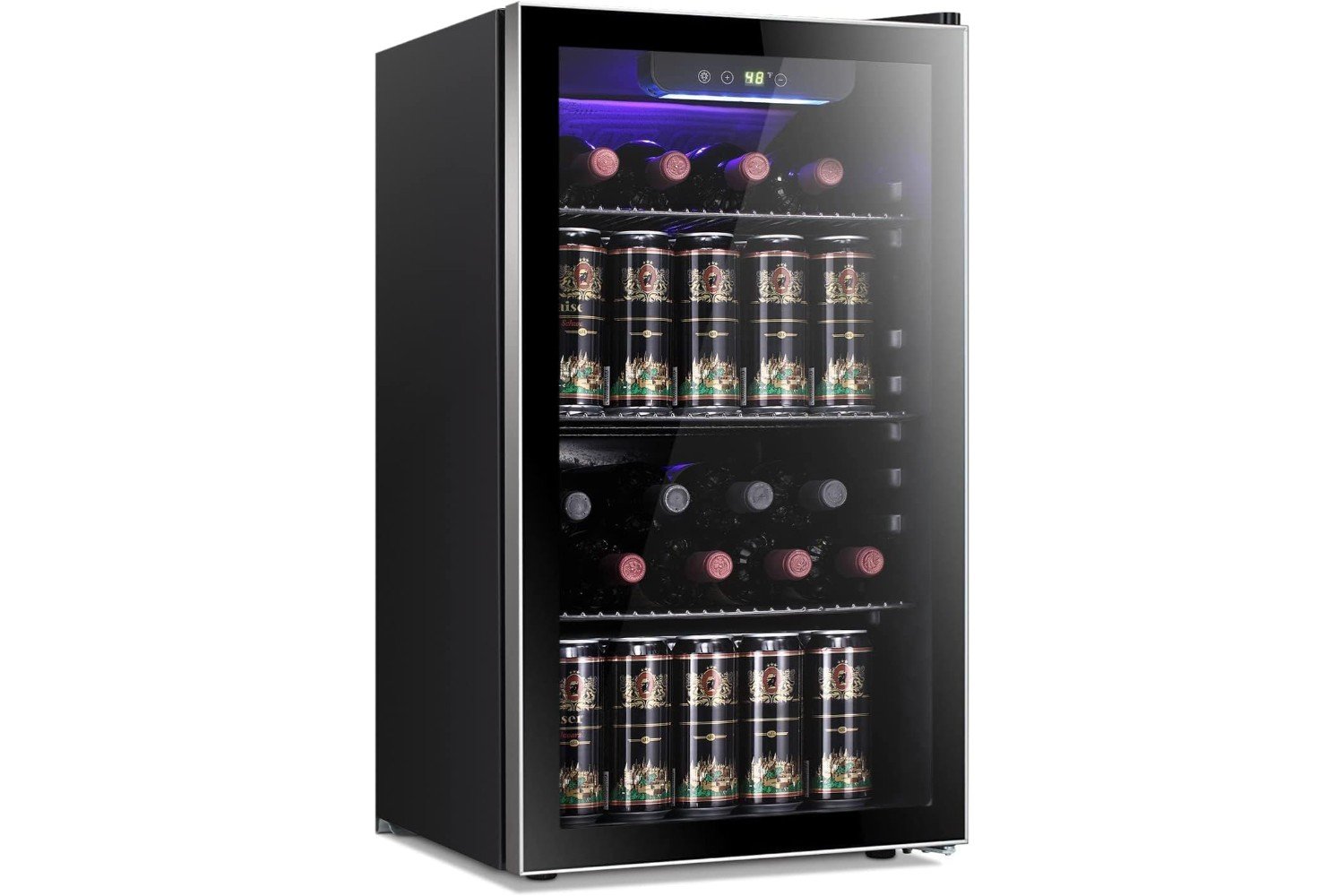 26 Bottle 130 Can Wine Cooler Refrigerator